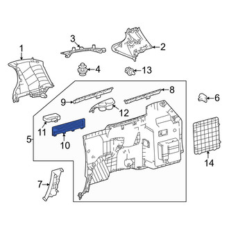 Toyota OE - Rear Left Quarter Panel Air Vent Grille
