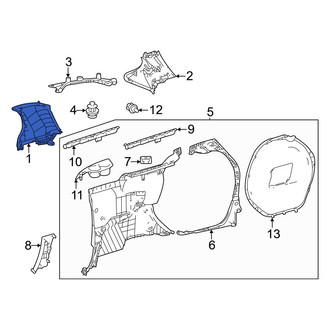 Toyota OE - Left Body C-Pillar Trim Panel