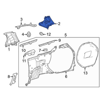 Toyota OE - Left Body D-Pillar Trim Panel
