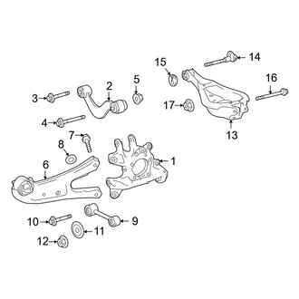 Toyota OE - Rear Suspension - Suspension Components (FWD)