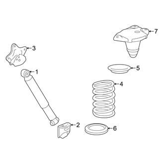 Toyota OE - Rear Suspension - Shocks & Components (FWD)