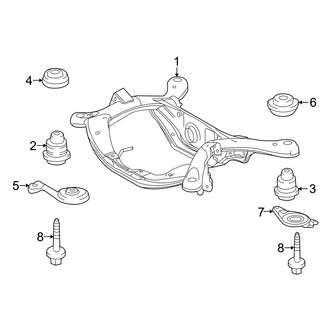 Toyota OE - Rear Suspension - Suspension Mounting (FWD)
