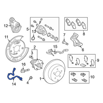 Toyota OE - Rear Left Brake Hydraulic Hose