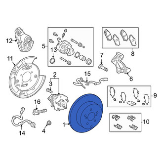 Toyota OE - Rear Disc Brake Rotor