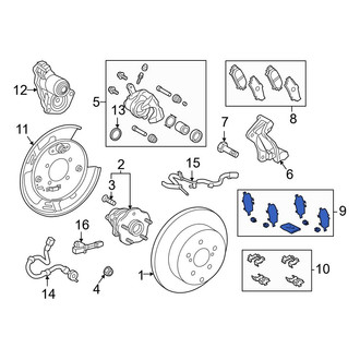 Toyota OE - Rear Disc Brake Pad Shim Kit