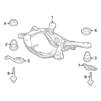 Toyota OE - Rear Suspension - Suspension Mounting (AWD)