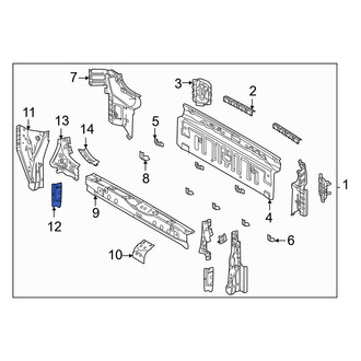 Toyota OE - Rear Left Rear Body Reinforcement Plate