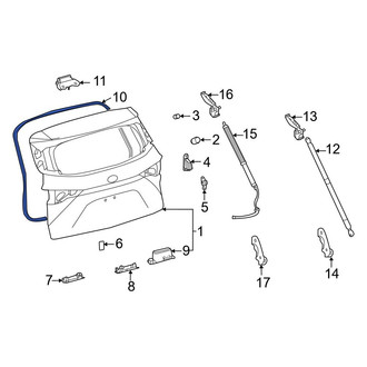 Toyota OE - Rear Hatch Seal