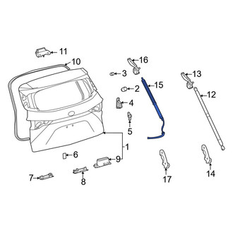 Toyota OE - Rear Left Tailgate Lift Motor