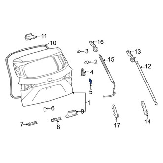 Toyota OE - Rear Left Liftgate Insulator