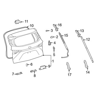 Toyota OE - Lift Gate - Gate & Hardware