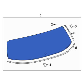 Toyota OE - Rear Liftgate Glass