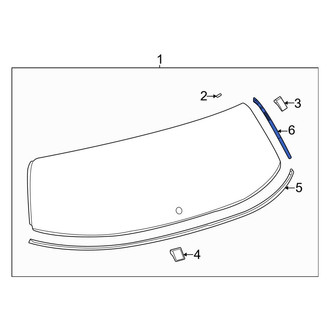Toyota OE - Rear Upper Liftgate Reveal Molding