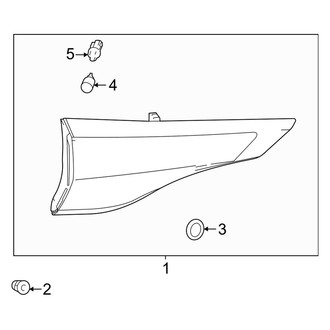 Toyota OE - Rear Lamps - Backup Lamps