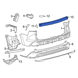 Toyota OE - Rear Bumper Impact Bar