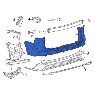 Toyota OE - Rear Upper Bumper Cover