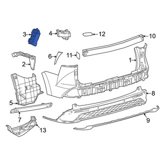 Toyota OE - Rear Left Bumper Guide