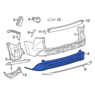 Toyota OE - Rear Lower Bumper Cover