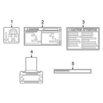 Toyota OE - Information Labels - Labels (Interior)