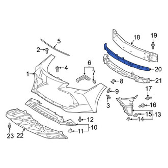 Toyota OE - Front Bumper Impact Absorber