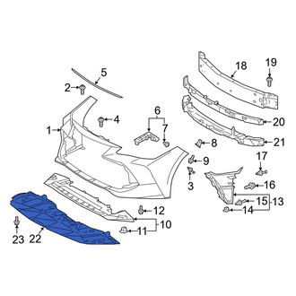 Toyota OE - Front Radiator Support Splash Shield