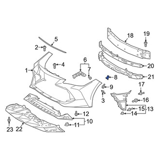 Toyota OE - Rear Bumper Cover Bracket