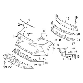 Toyota OE - Front Bumper & Grille - Bumper & Components