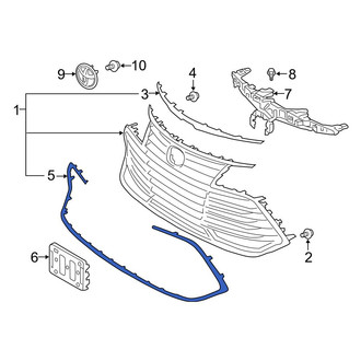 Toyota OE - Front Lower Grille Molding