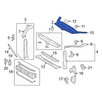 Toyota Avalon Radiator Support Covers — CARiD.com