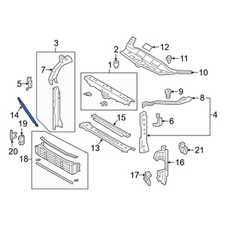 Toyota OE - Radiator Support Panel Brace