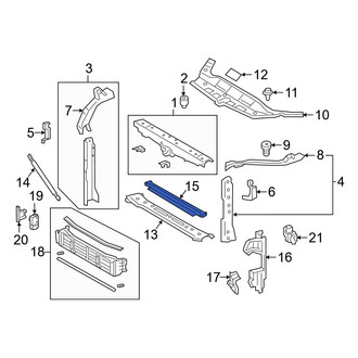 Toyota OE - Front Lower Radiator Support Air Deflector