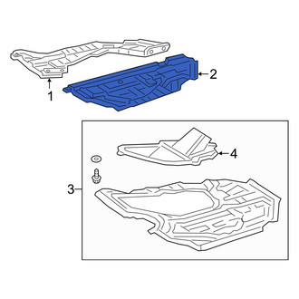 Toyota OE - Front Left Inner Radiator Support Splash Shield