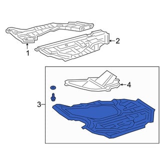 Toyota OE - Front Center Radiator Support Splash Shield