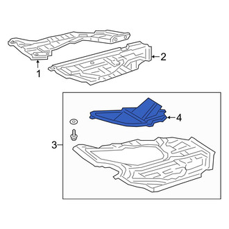 Toyota OE - Front Engine Oil Drain Plug Access Cover