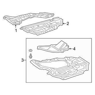Toyota OE - Radiator Support - Splash Shields (Limited / Touring / TRD / XLE / XSE)
