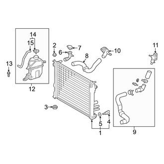 Toyota OE - Cooling - Radiator & Components (2.5L)