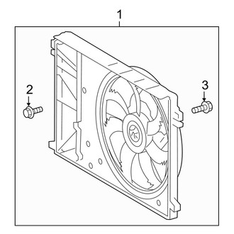 Toyota OE - Cooling Fan (Hybrid Limited / Hybrid XLE / Hybrid XSE)