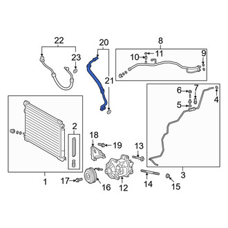 Toyota OE - A/C Refrigerant Suction Hose