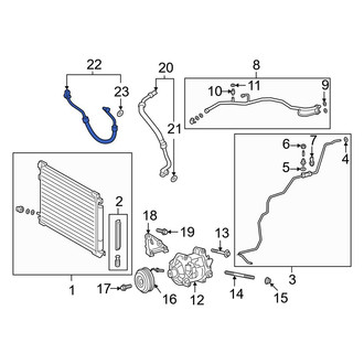 Toyota OE - A/C Refrigerant Discharge Hose