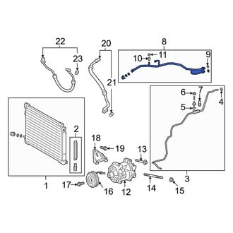 Toyota OE - A/C Refrigerant Suction Hose
