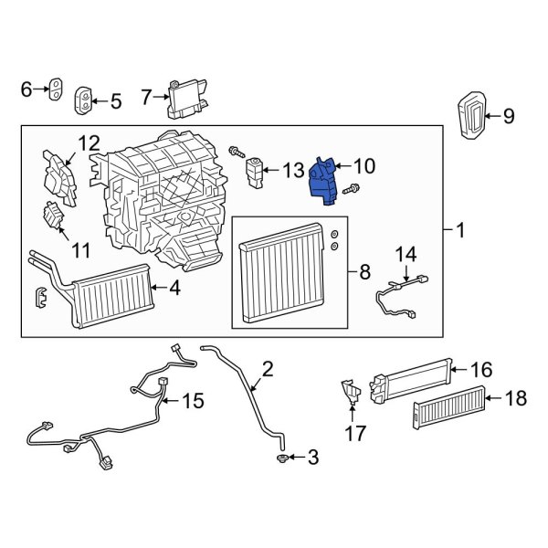 HVAC Air Inlet Door Actuator