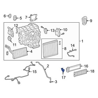 Toyota OE - Front HVAC Unit Case Cover