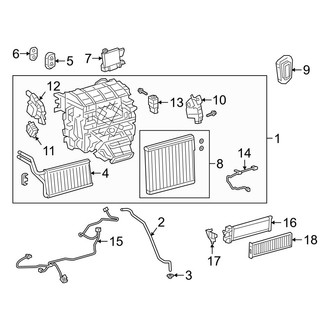 Toyota OE - Air Conditioner & Heater - Evaporator & Heater Components