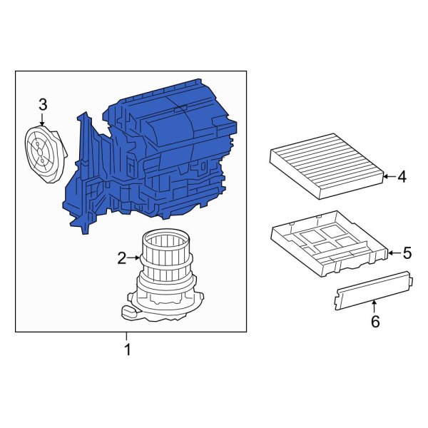 HVAC Blower Case Assembly