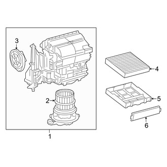 Toyota OE - Air Conditioner & Heater - Blower Motor & Fan