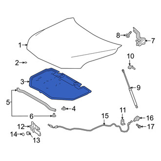Toyota OE - Front Hood Insulation Pad