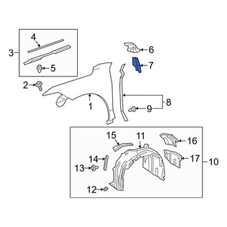 Toyota OE - Front Right Hood Vent