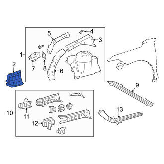 Toyota OE - Front Right Radiator Support Splash Shield