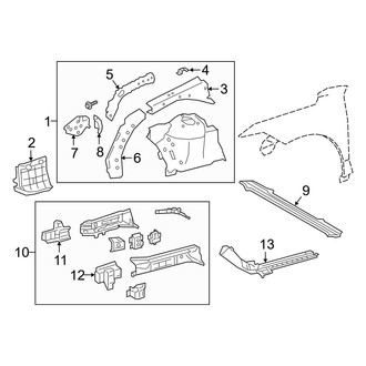 Toyota OE - Fender - Structural Components & Rails
