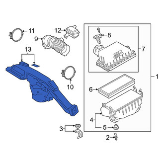 Toyota OE - Front Engine Air Intake Hose